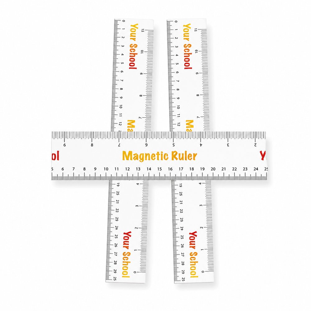 Branded Magnetic Rulers 30cm — Full Colour Custom Print