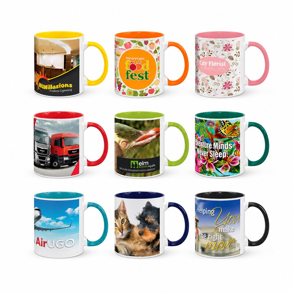 Barcelona Ceramic Coffee Mug 330ml — Branded