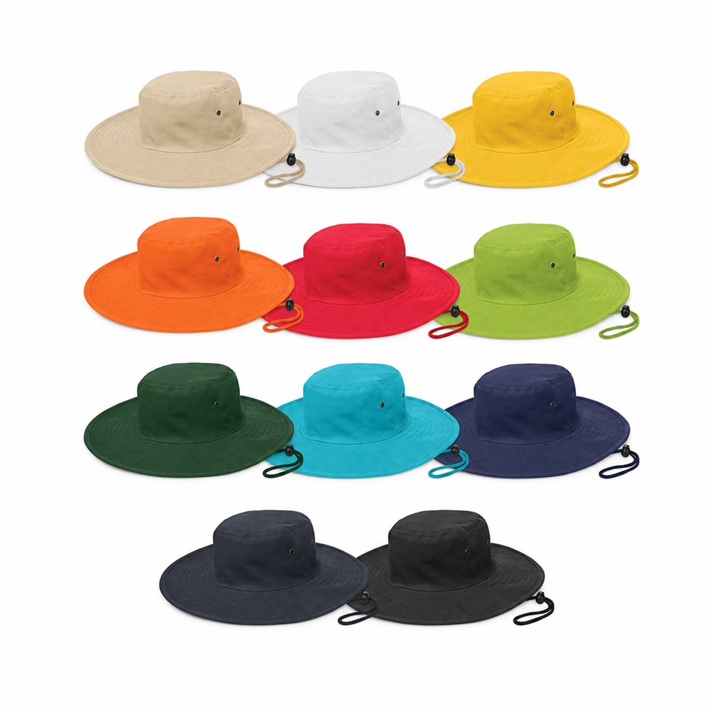 Wide Brim Sun Hat — UPF50+ Branded Headwear