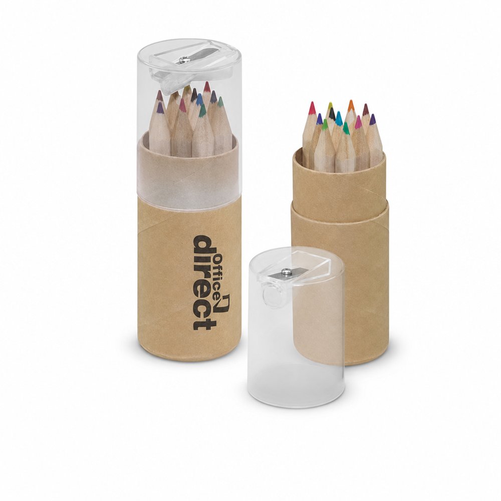 Branded Pencil Tube with Sharpener Lid