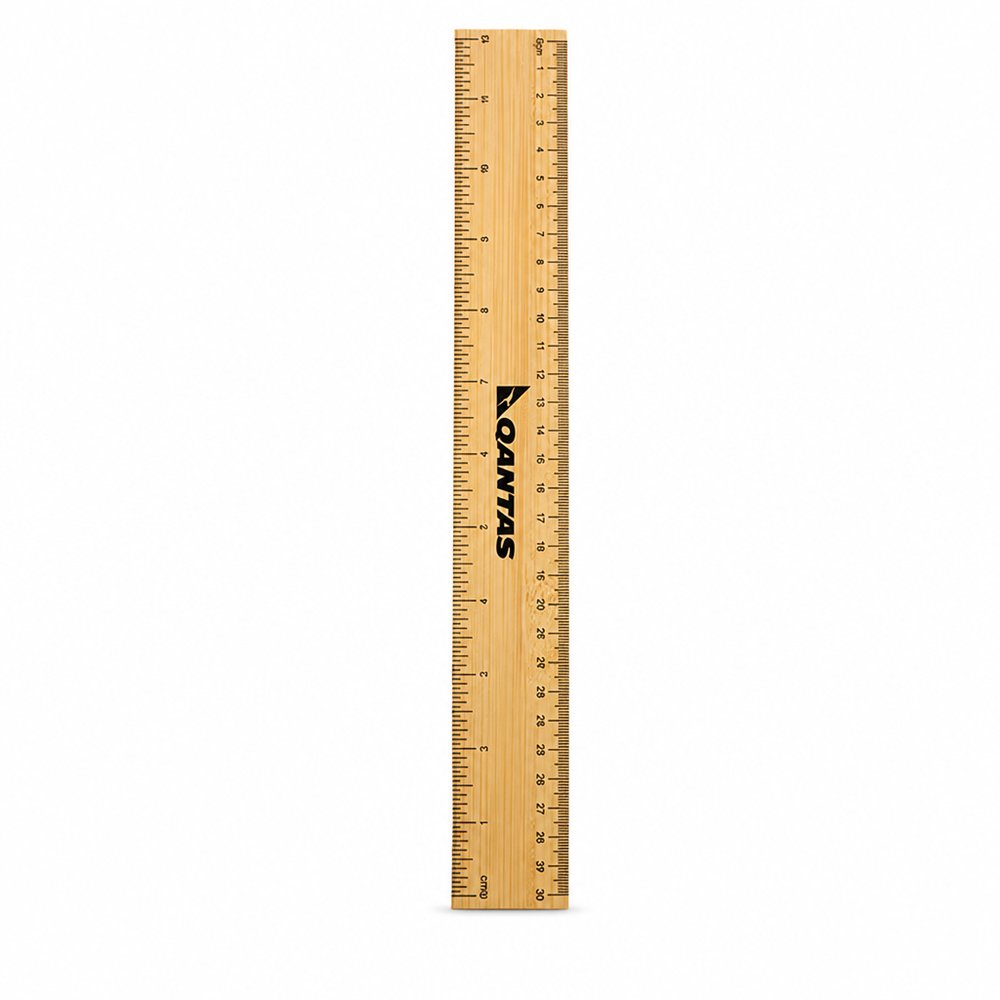 Bamboo Ruler 30cm — Engraved or Printed Stationery