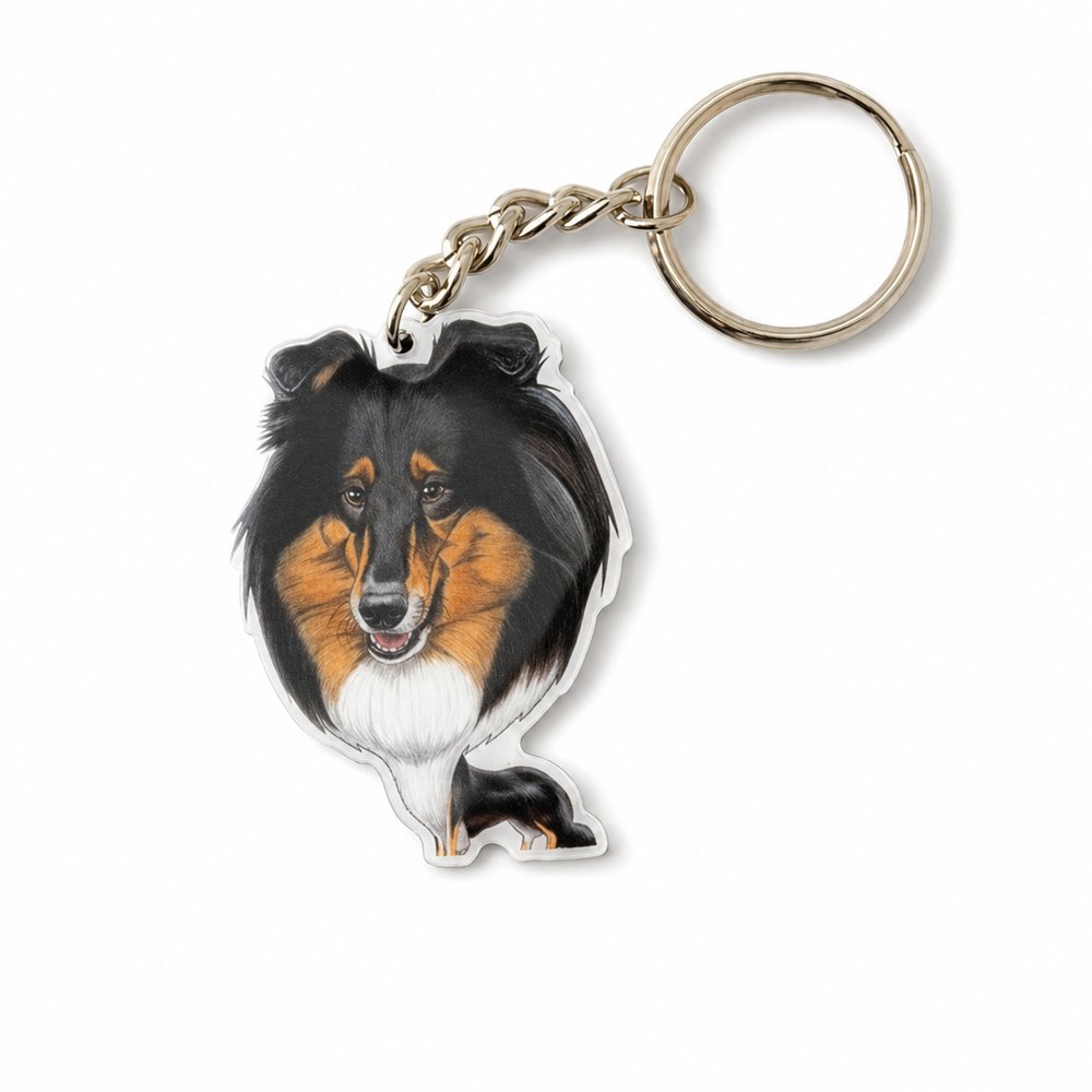 Full Colour Printed Metal Keyrings, Custom Shape