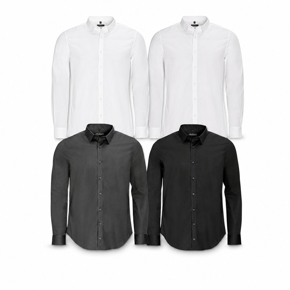 Men's Long Sleeve Workwear Shirt, Branded
