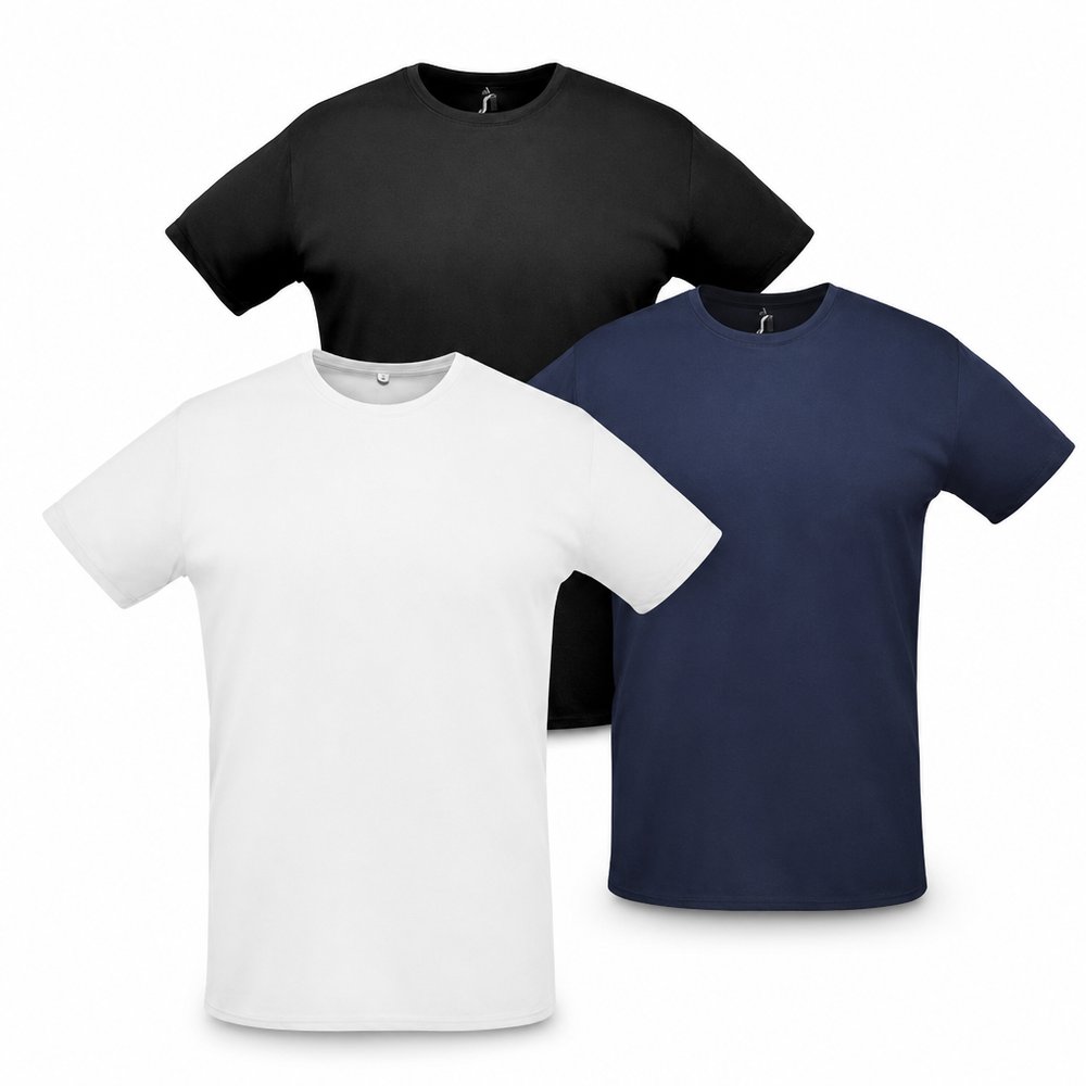 Branded Unisex Sports T-Shirt in Polyester Pique