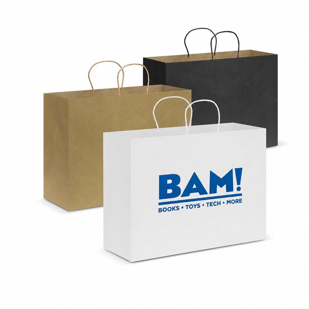 Extra Large Branded Kraft Paper Bags with Logo