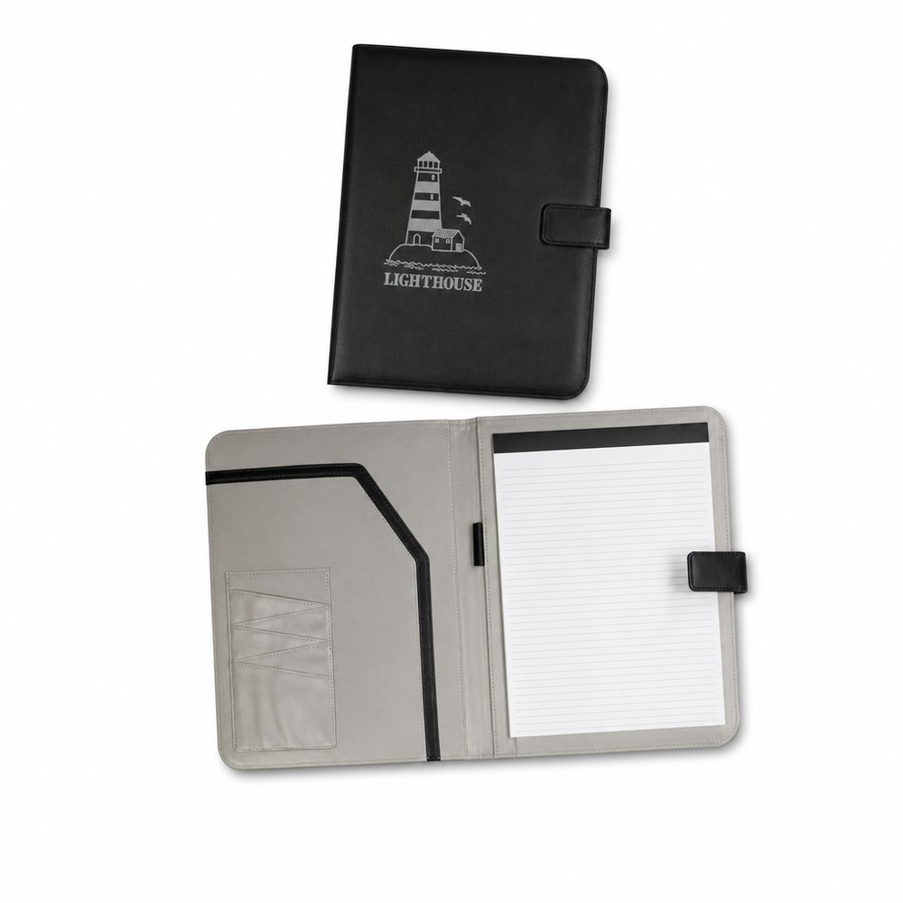 Custom A4 Magnetic PU Leather Business Portfolio