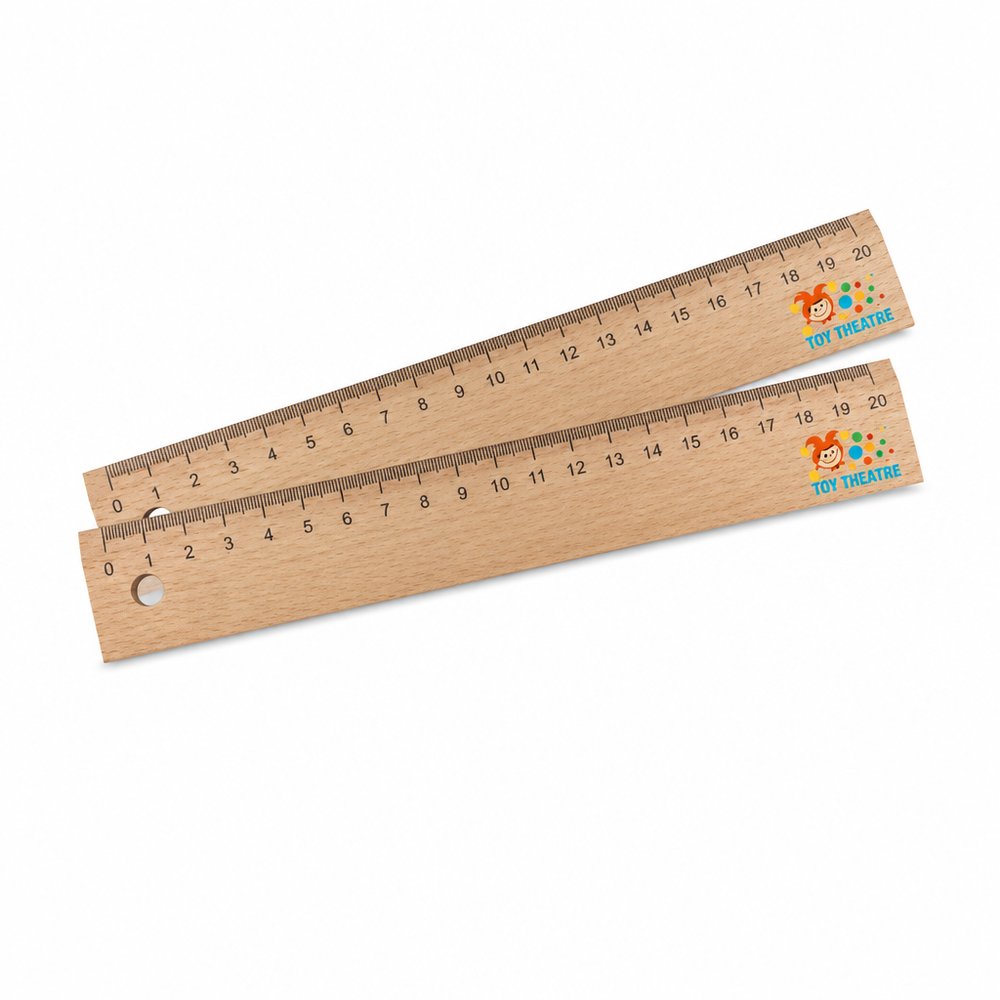 Beech Wood Ruler 20cm — Branded Stationery