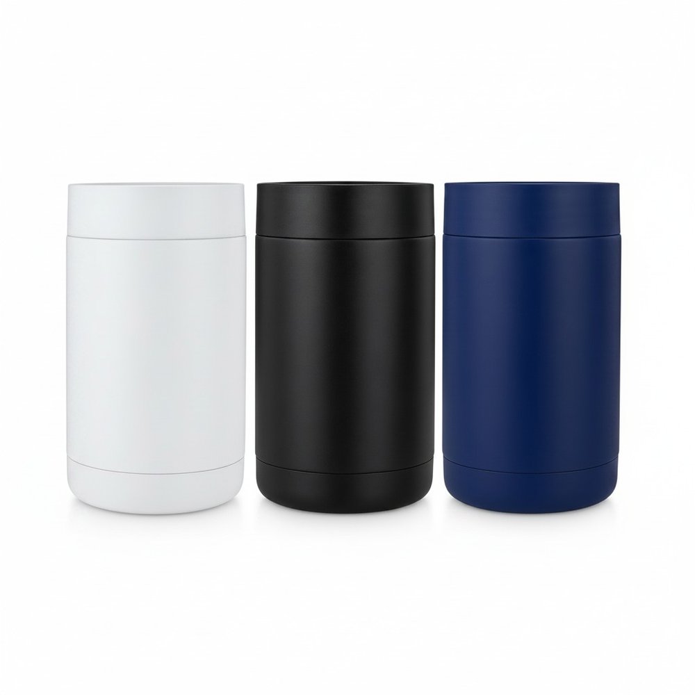 Trekk Vacuum Stubby Cooler 375ml — Insulated Stainless