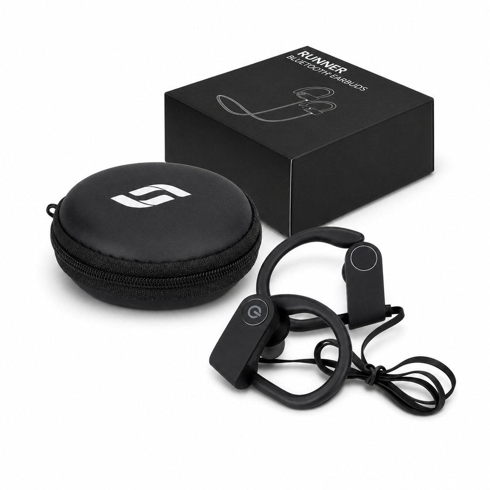 Branded Bluetooth Earbuds with Neck Strap
