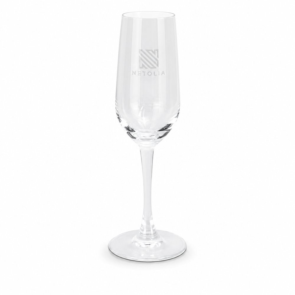 Branded Champagne Flutes 185ml — Bormioli Rocco Italian Glass