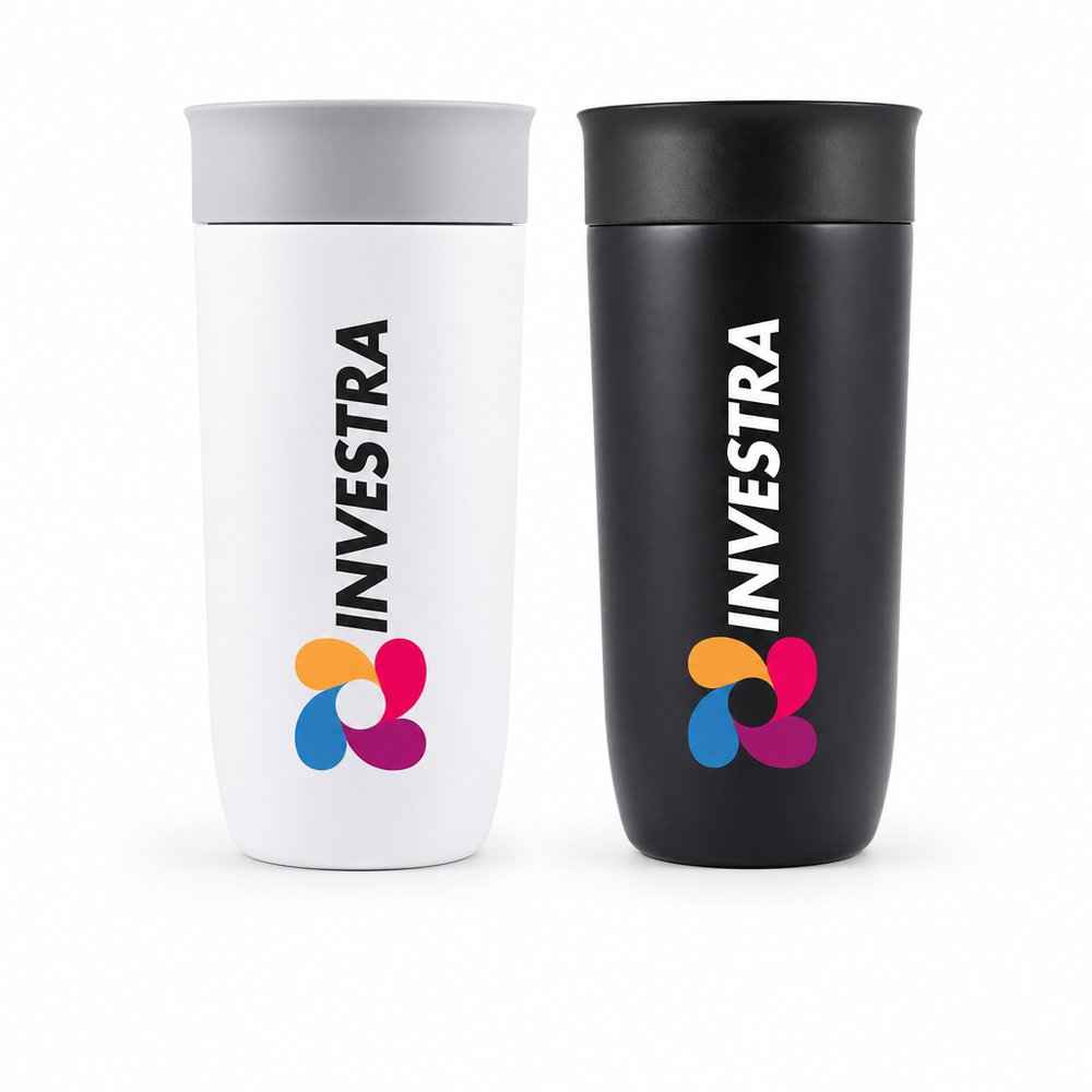 Insulated Stainless Steel Travel Cup 360ml — Branded