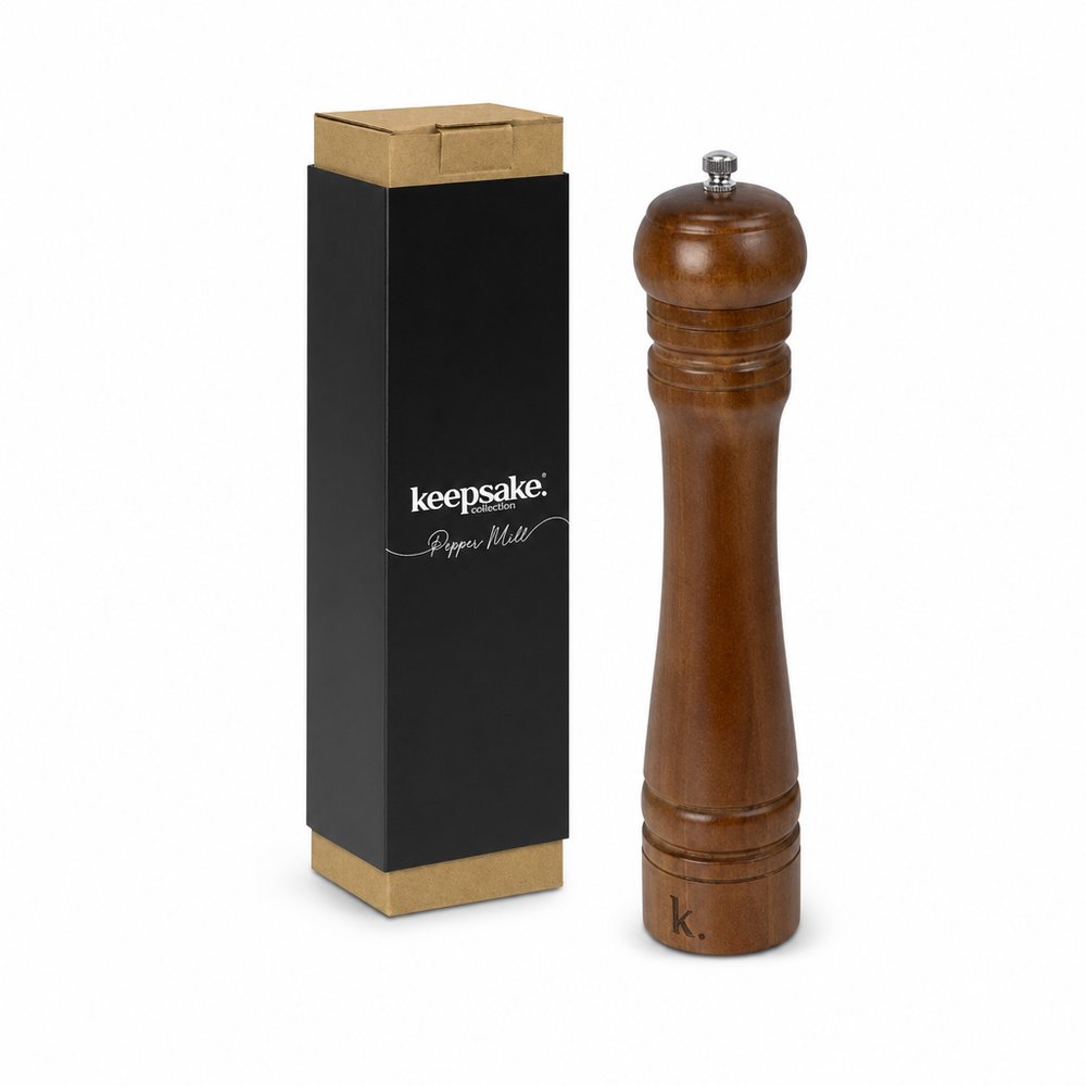 Branded Acacia Pepper Grinder | Engraved Corporate Gift