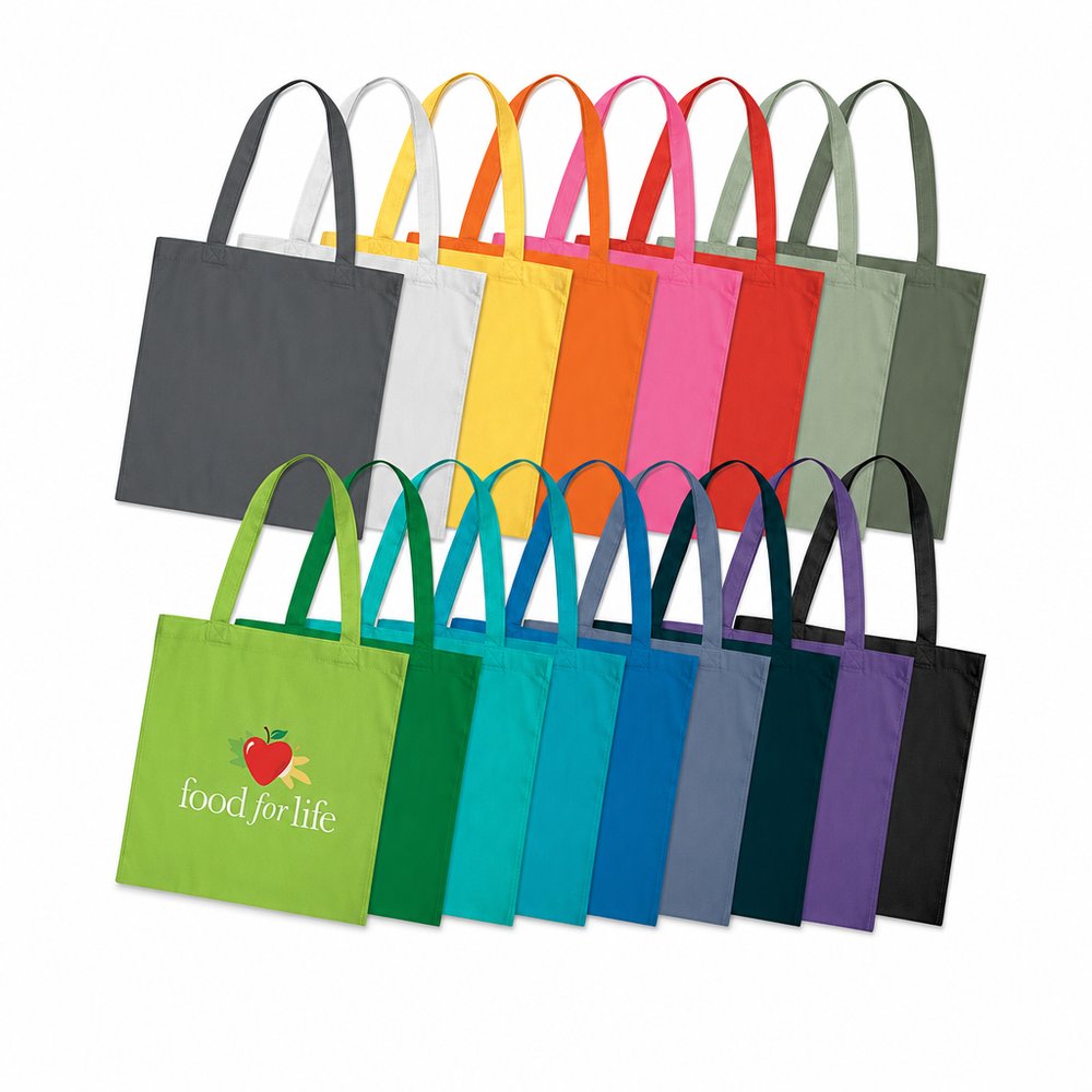 Colourful Cotton Tote Bags — Custom Printed