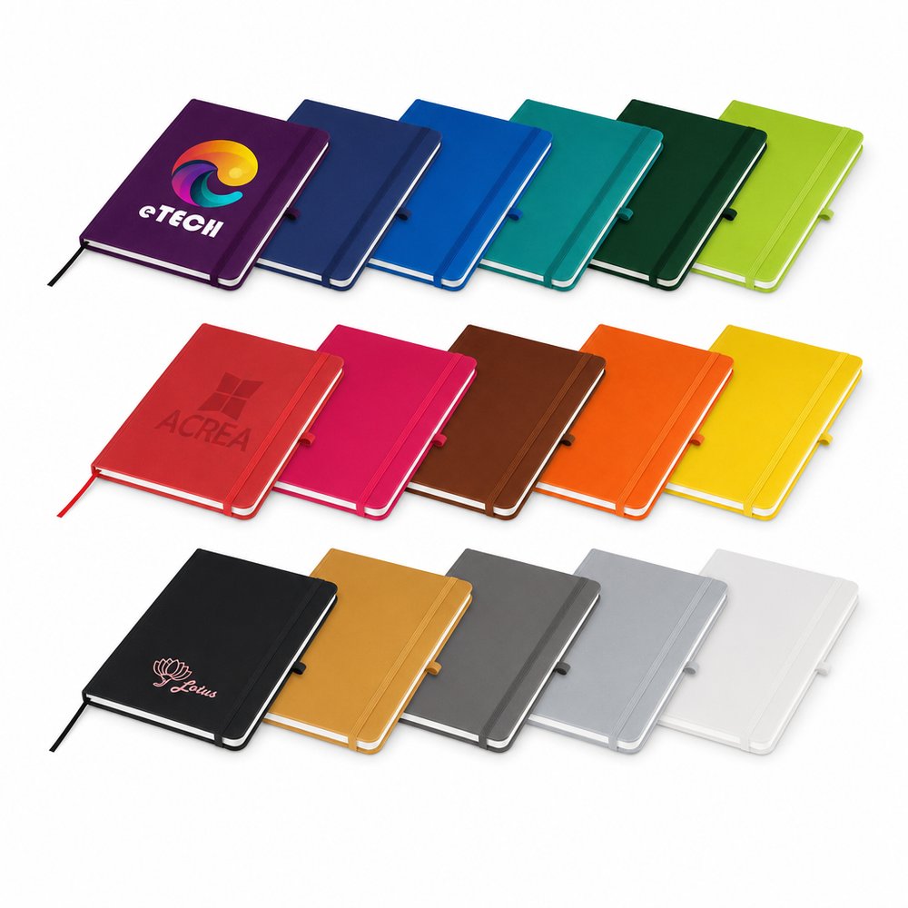 Branded A5 Notebook with Elastic Closure & Pen Loop