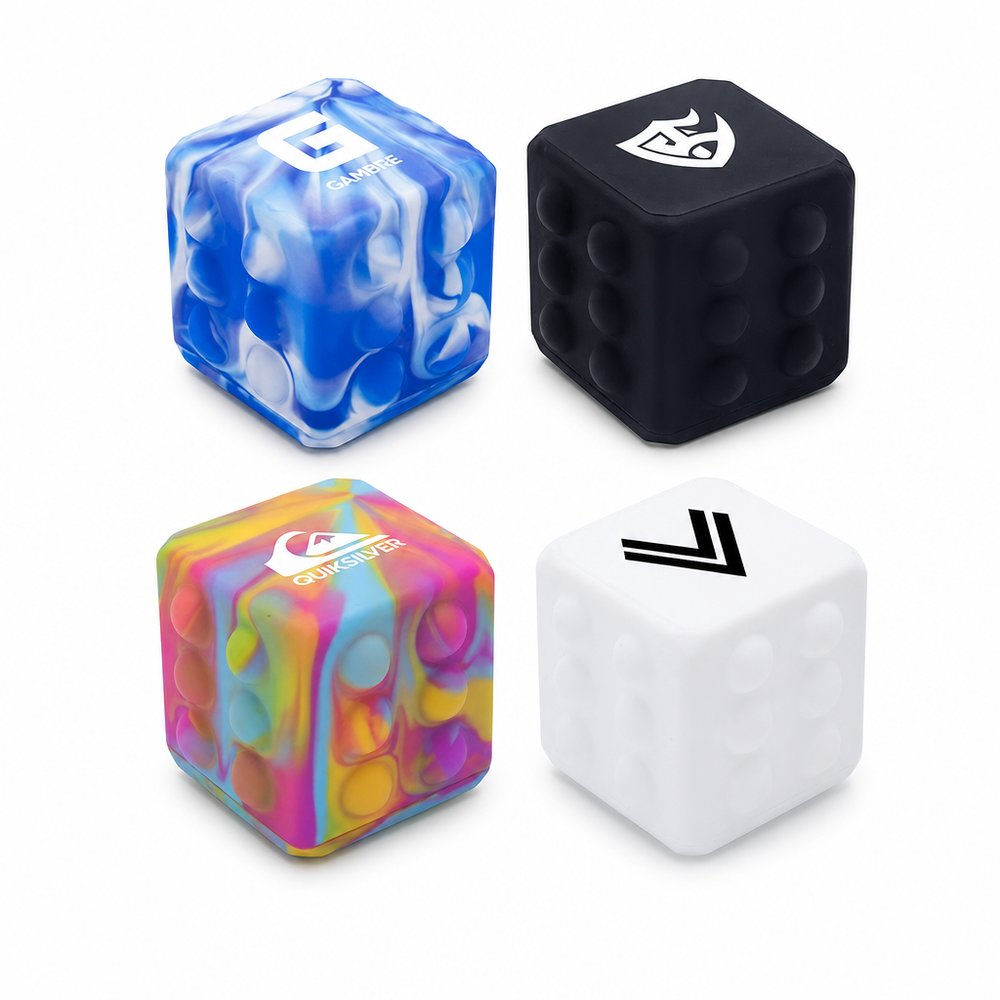 Branded Silicone Popper Fidget Cube