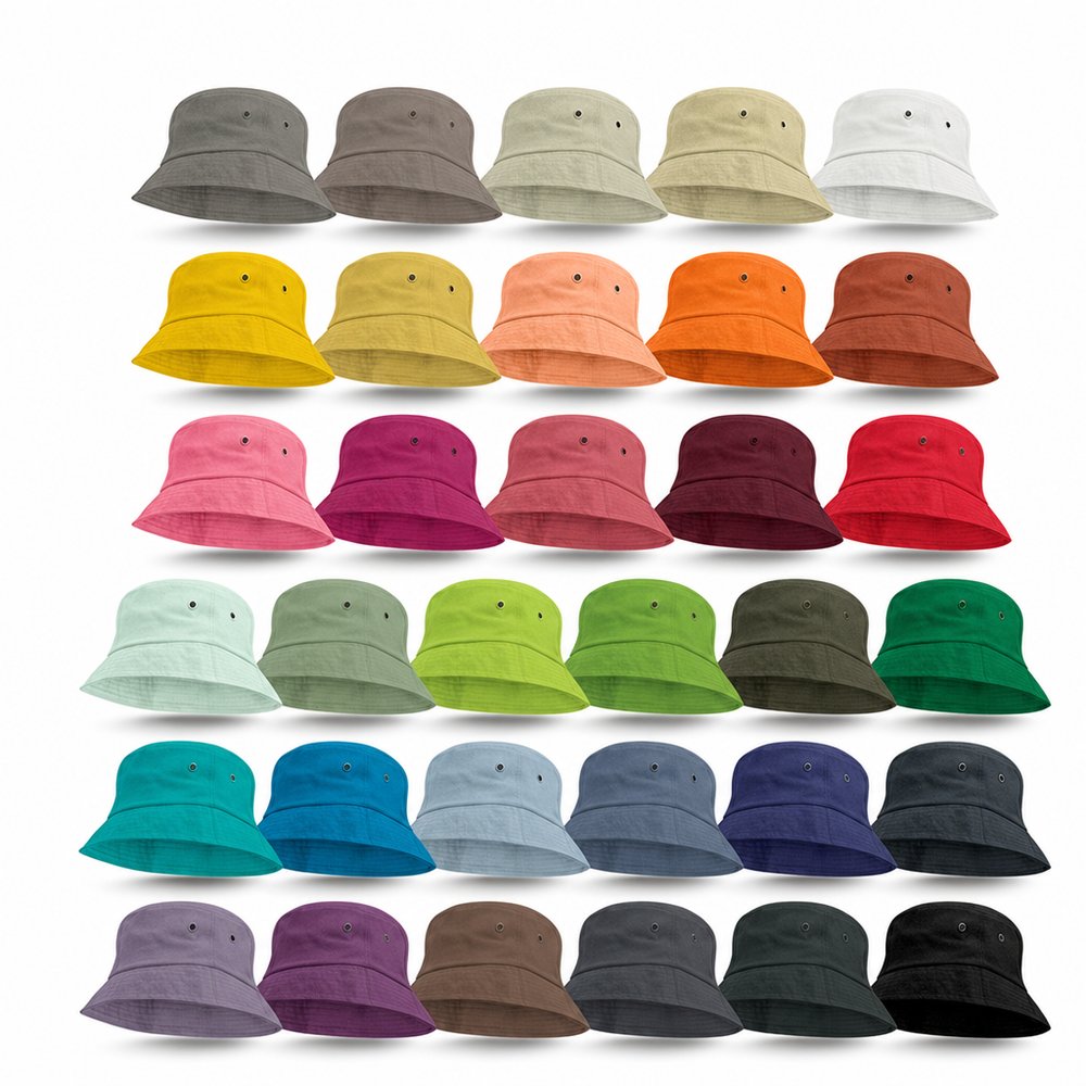 Custom Bucket Hats in Brushed Cotton