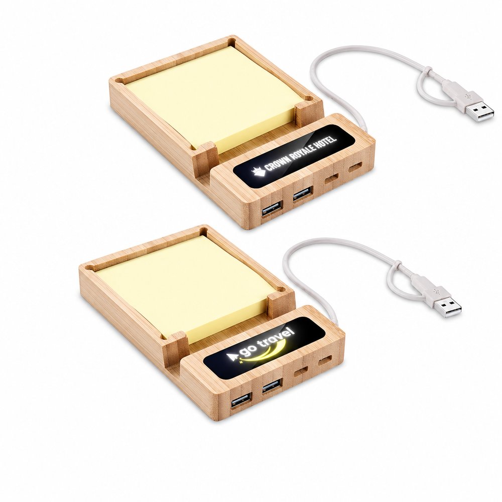USB Hubs with Sticky Notes
