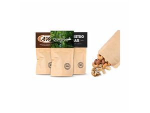 Eco Kraft Lolly Bag with Mixed Nuts 50g