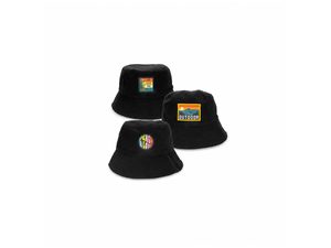 Terry Towelling Bucket Hat with Custom Patch