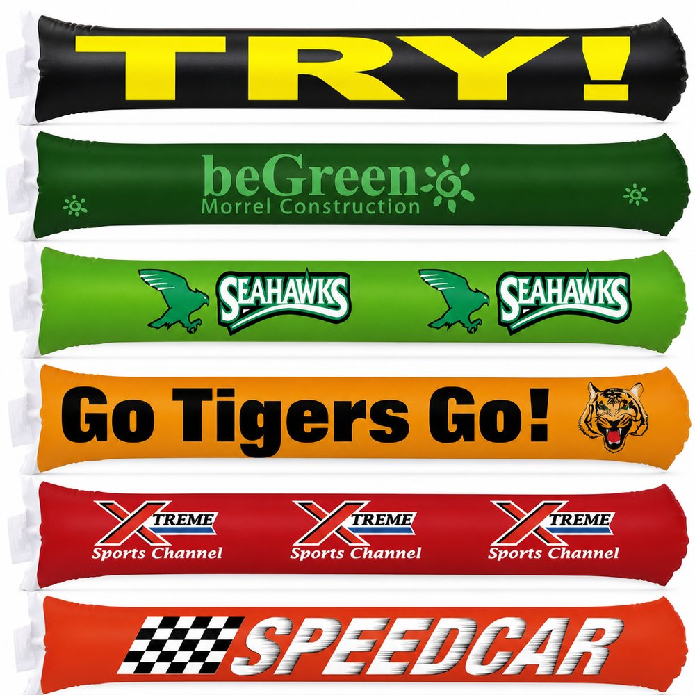 Inflatable Cheer Sticks for Stadium Crowds