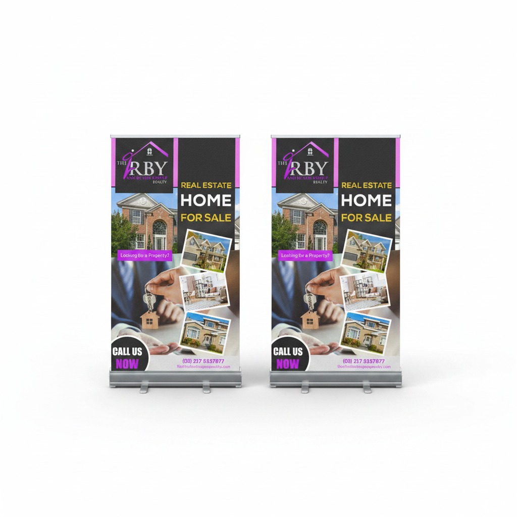 Premium Pull Up Banner — Shopping Centre Approved