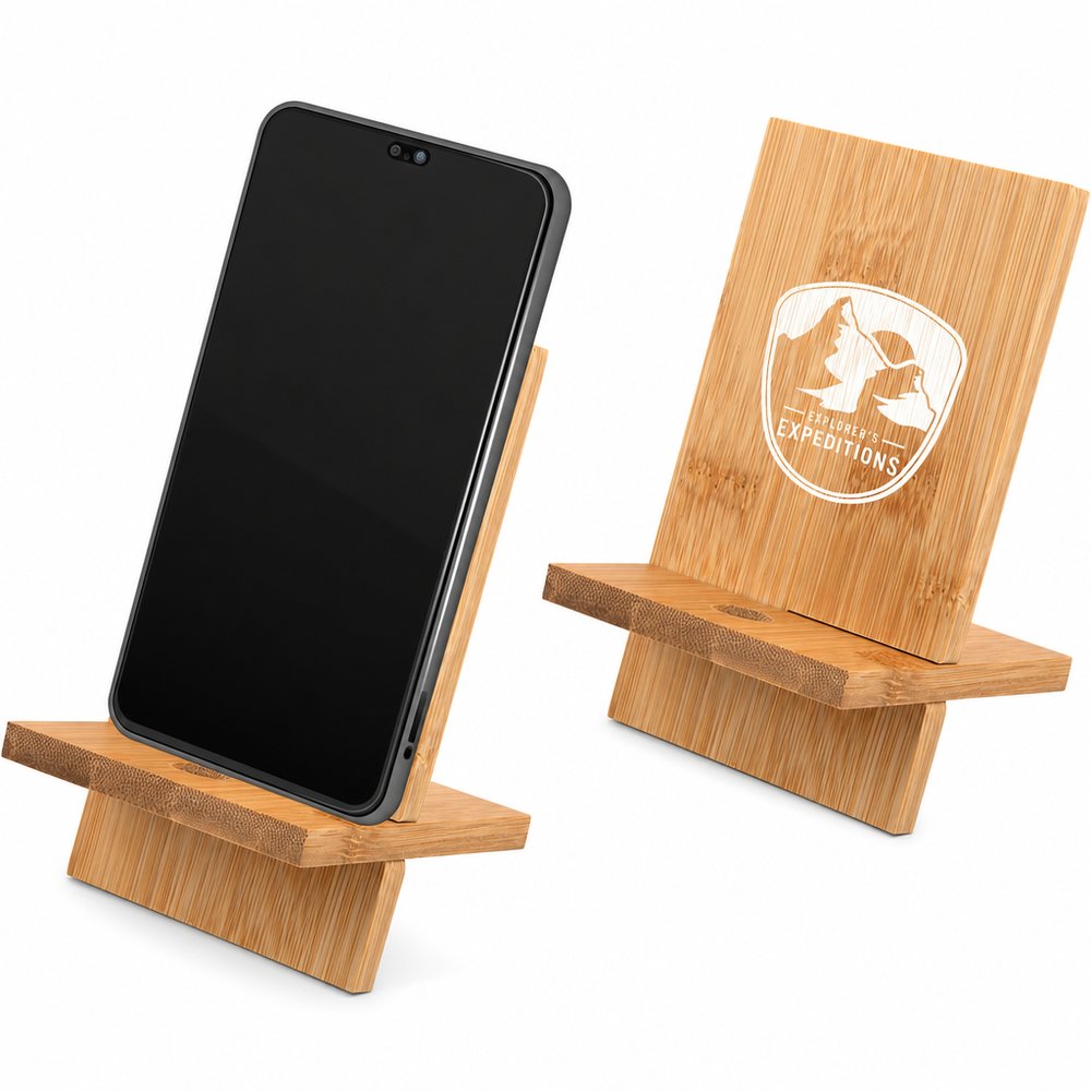 Apollo Bamboo Phone Stand with Charging Dock