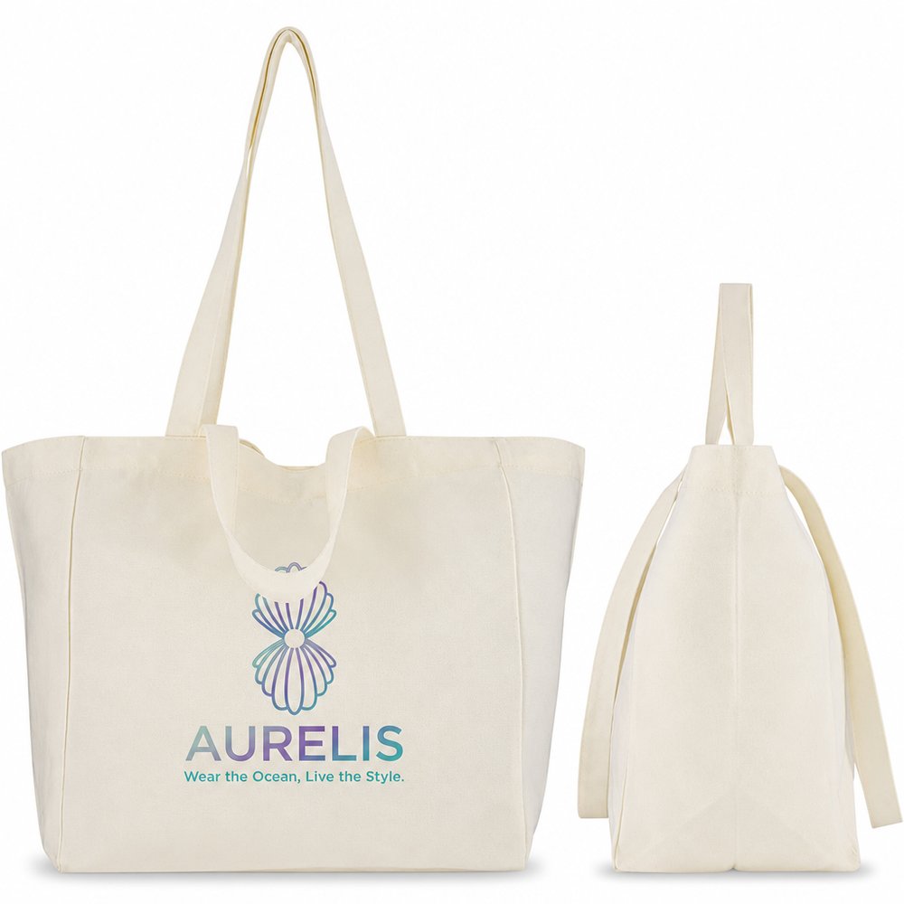 Splendid Recycled Canvas Tote with Magnetic Clasp