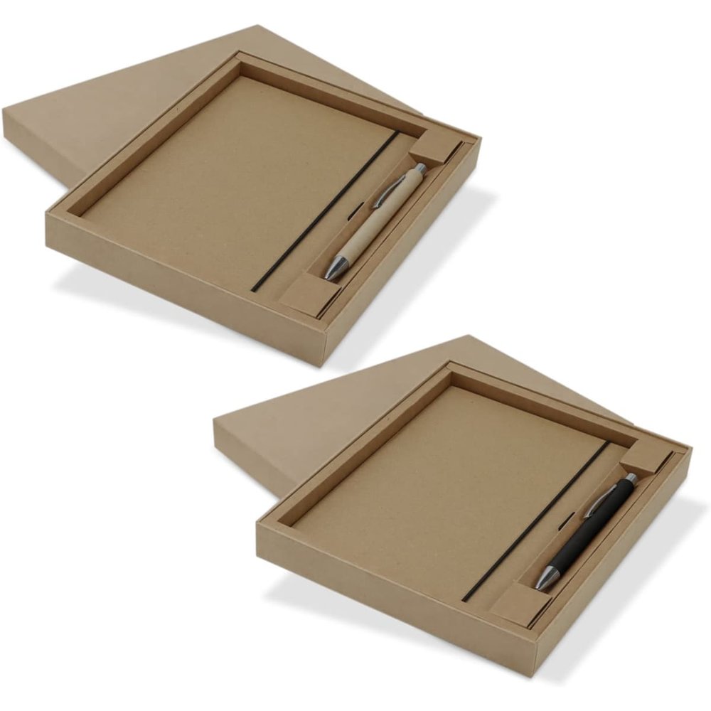 Kraft Notebook & Pen Gift Set