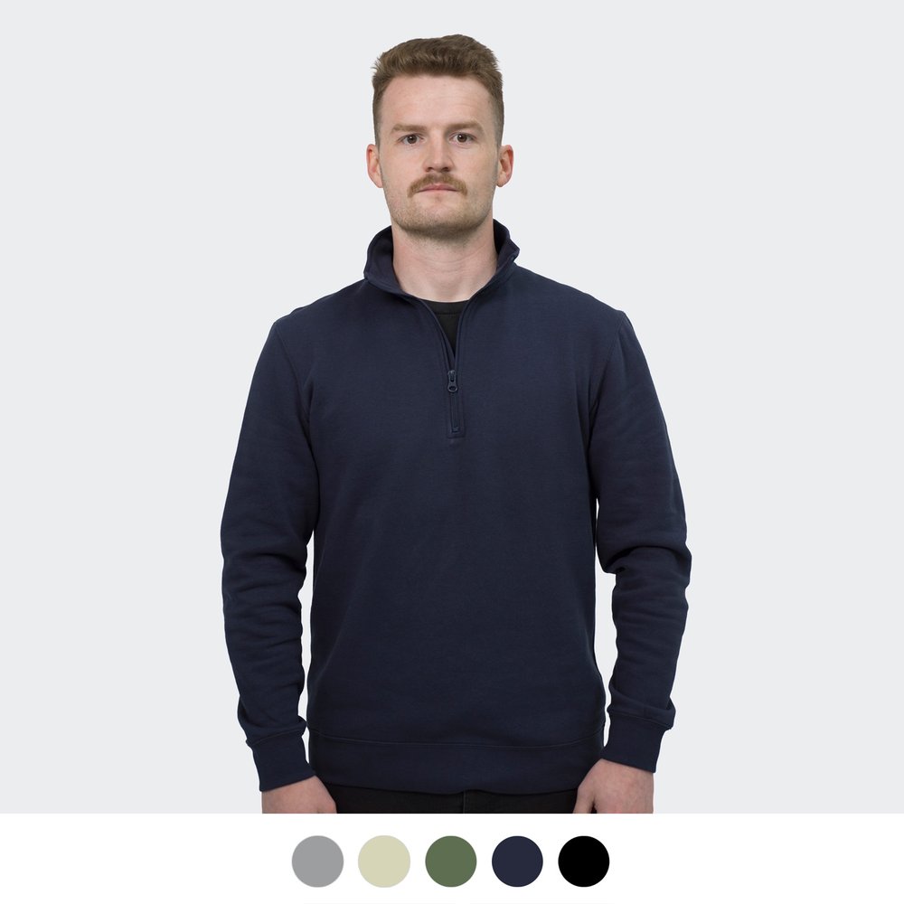 Camden Brushed Fleece Quarter Zip Sweatshirt