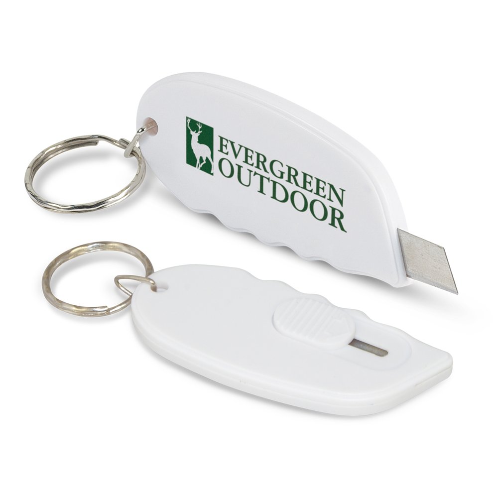 Retractable Safety Cutter Keychain