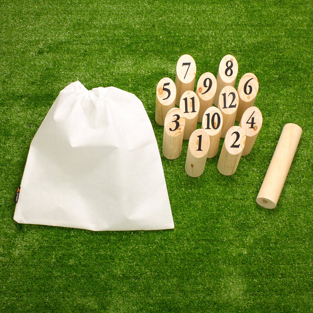 Trekk Skittle Throw Game with Wooden Pieces