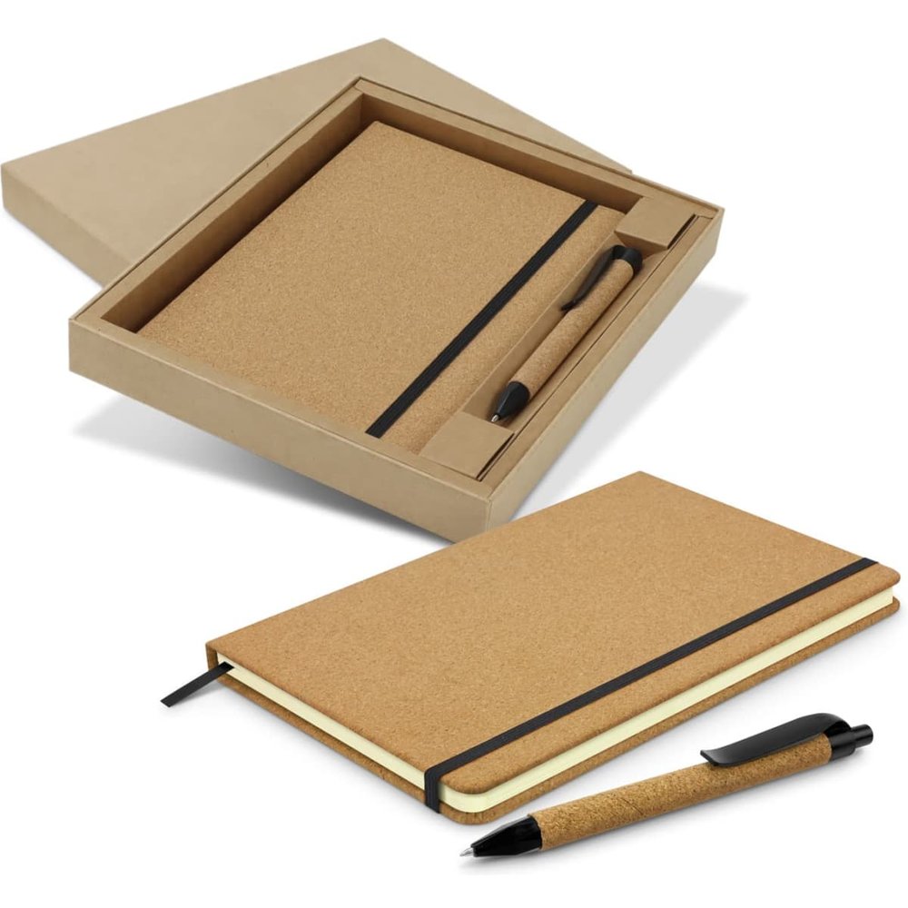 Somerset Cork Notebook & Pen Gift Set