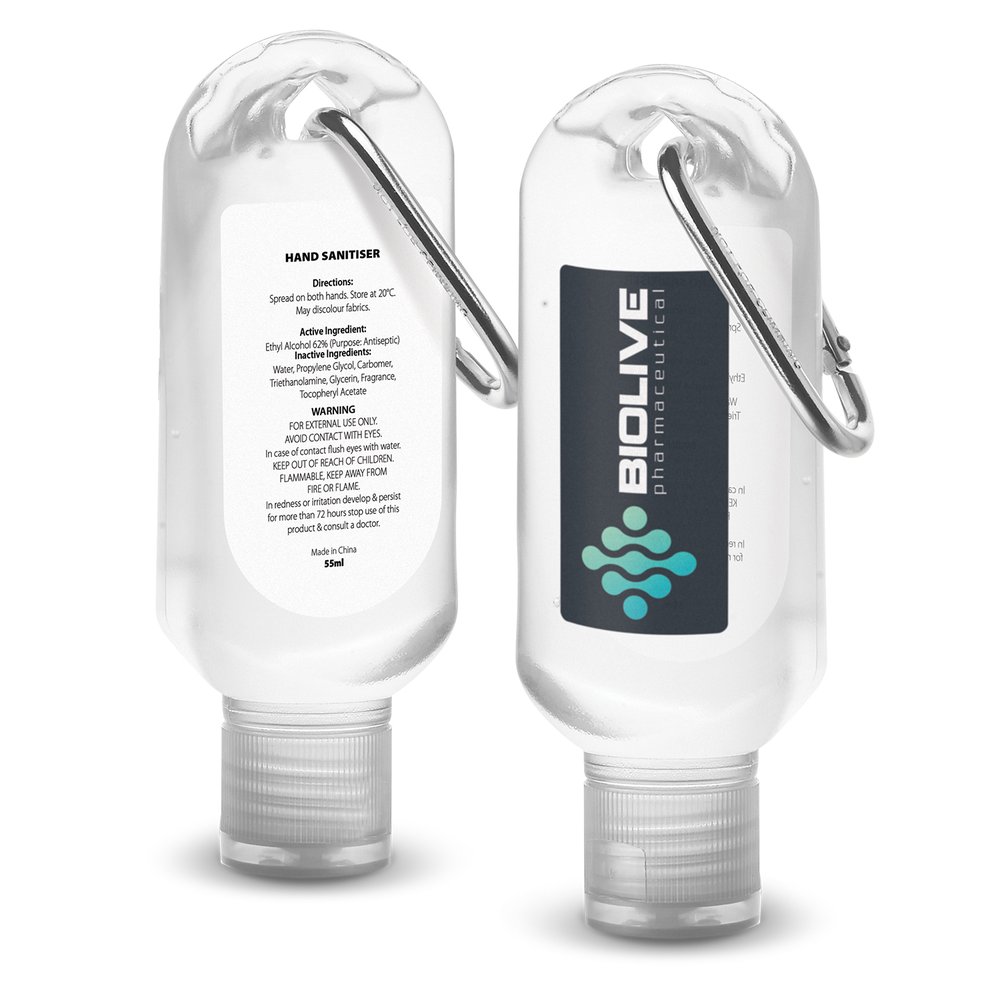 Clip-On Hand Sanitiser 55ml