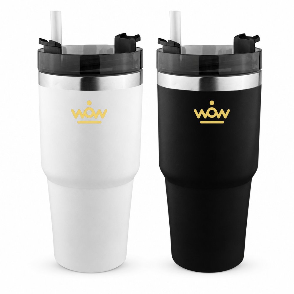 Equity 600ml Vacuum Tumbler with Straw