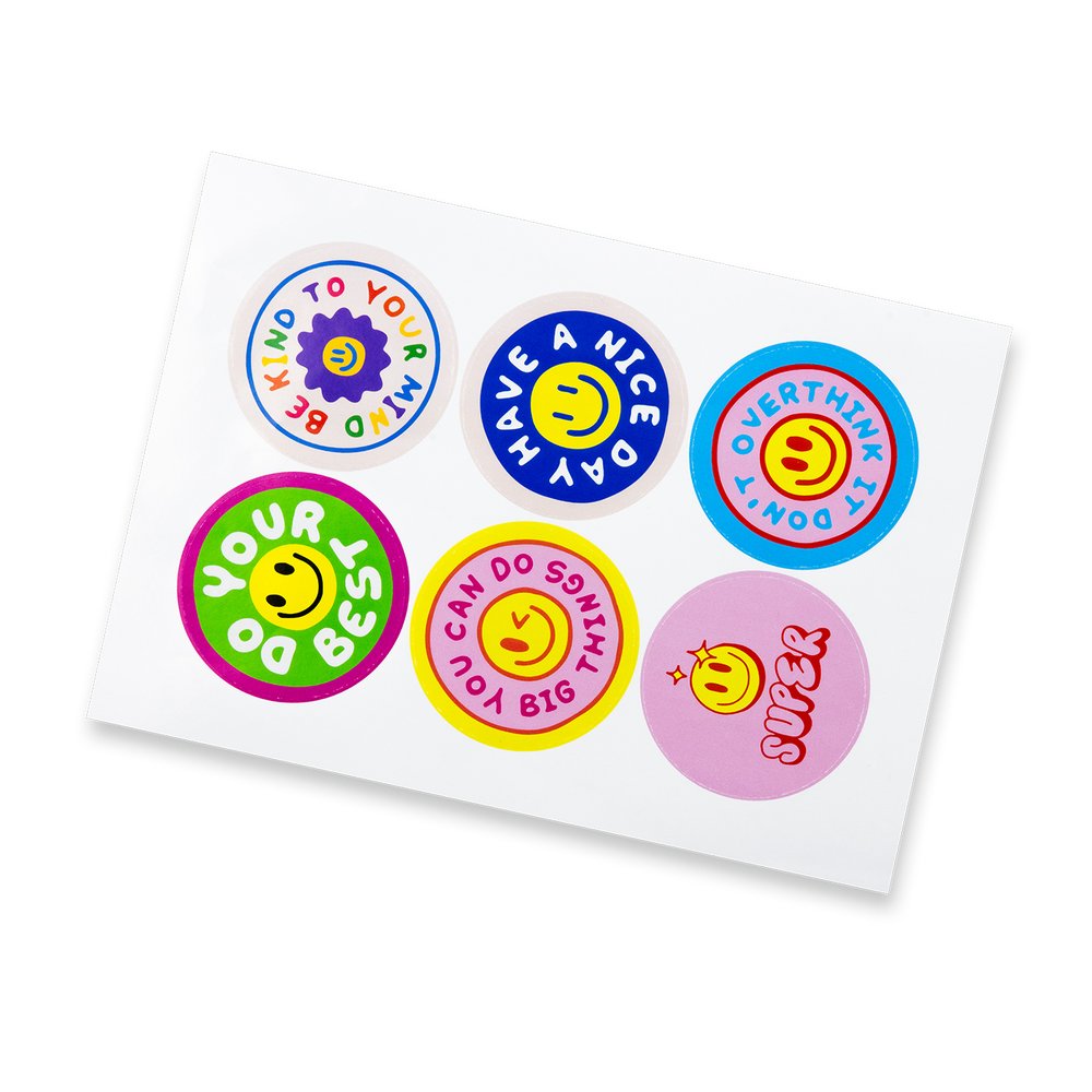 Gloss Circle Sticker Sheet Set