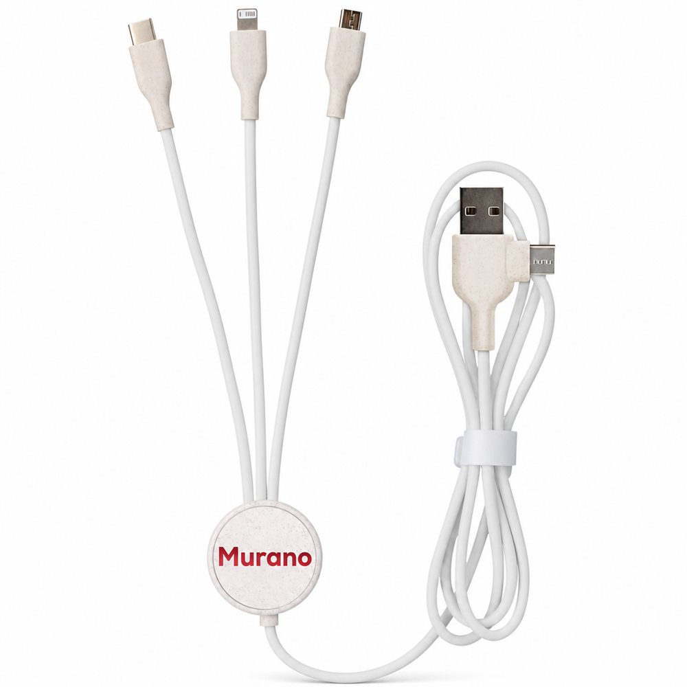 Murano Eco Charge Cable with Wheat Straw