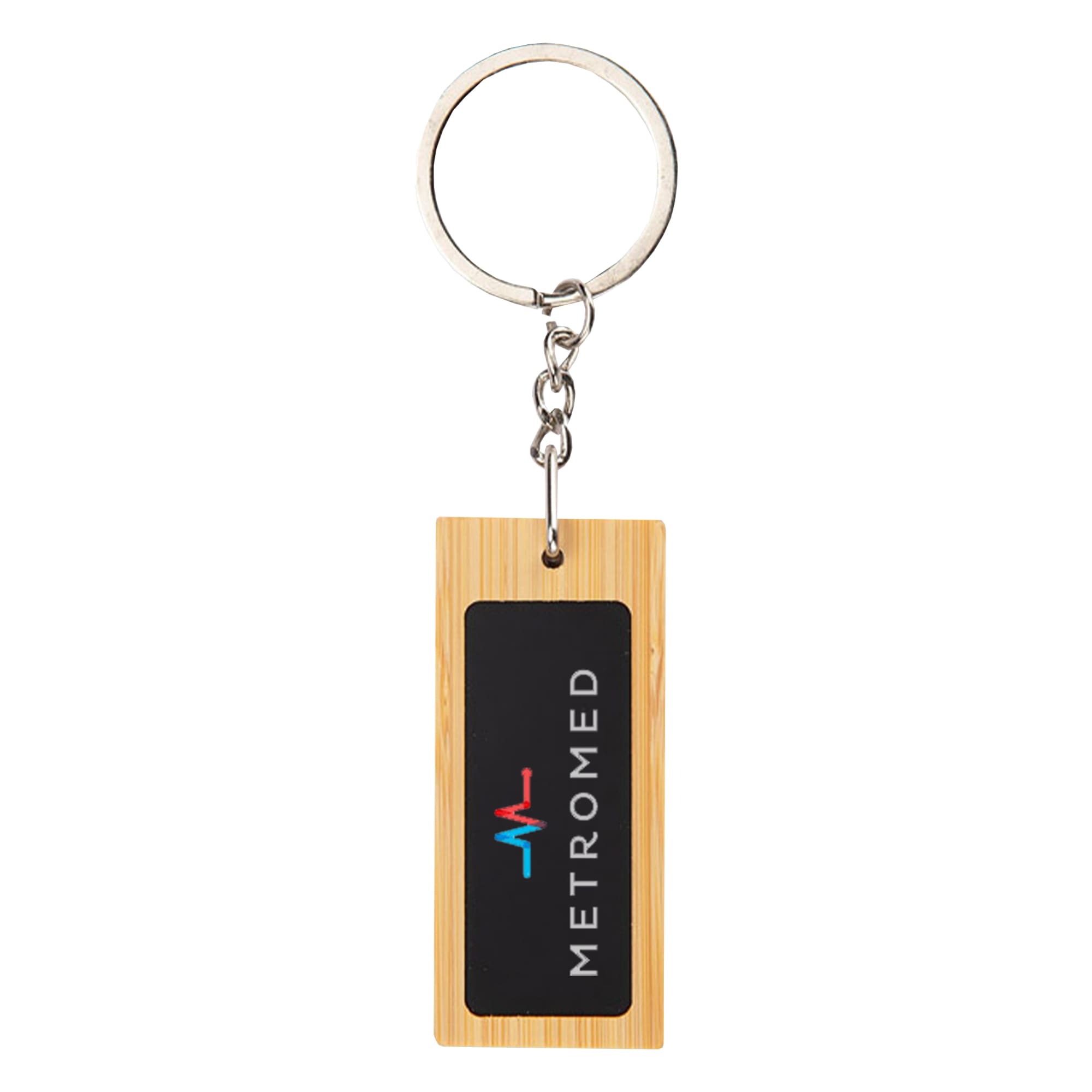 Mirage Bamboo Keyring with Mirror Finish