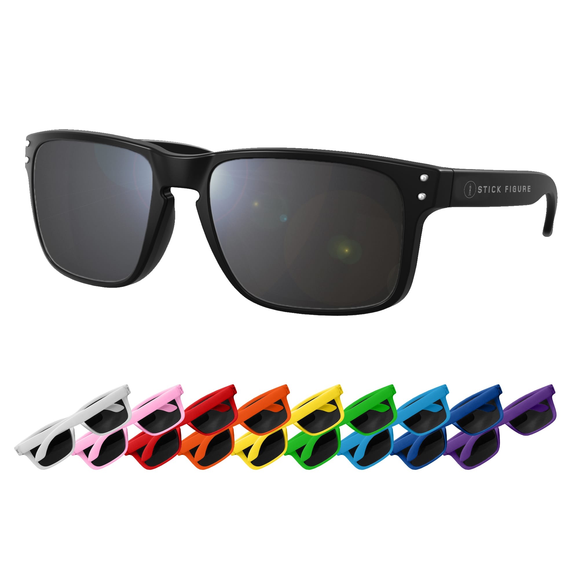 Geo RPET Sunglasses — Recycled Frame, Mirror Lens