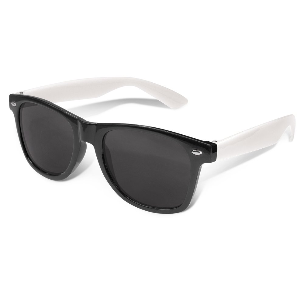 Malibu UV400 Sunglasses with White Arms