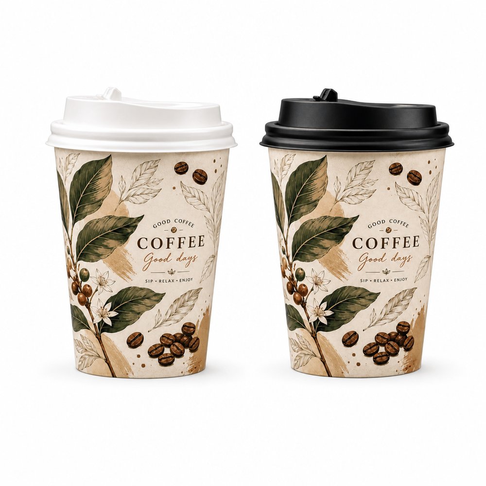 Single Wall Paper Cup 250ml Custom Print