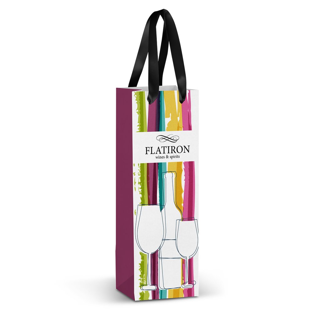 Ribbon Handle Champagne Gift Bag