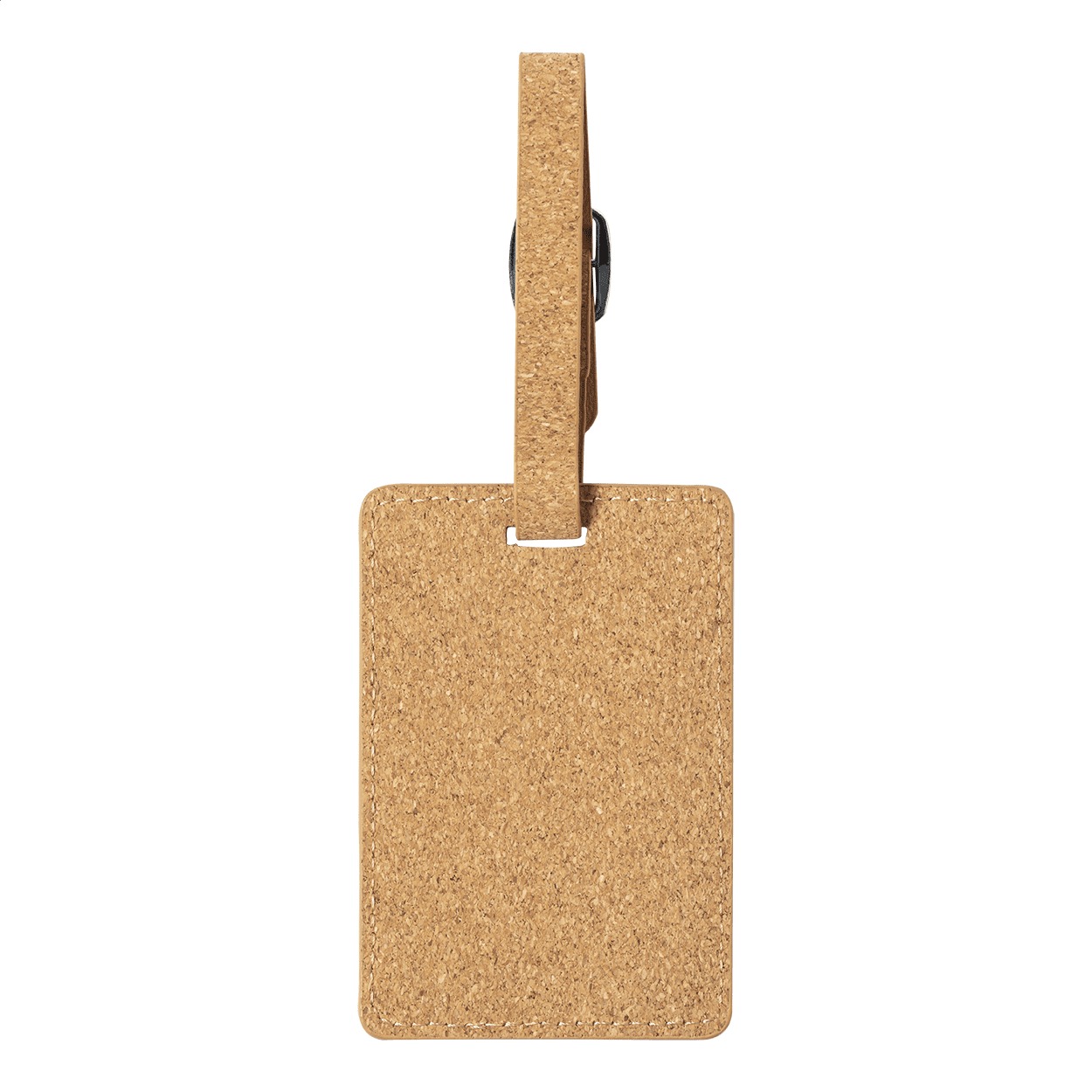 Cork Luggage Tag with Metal Buckle