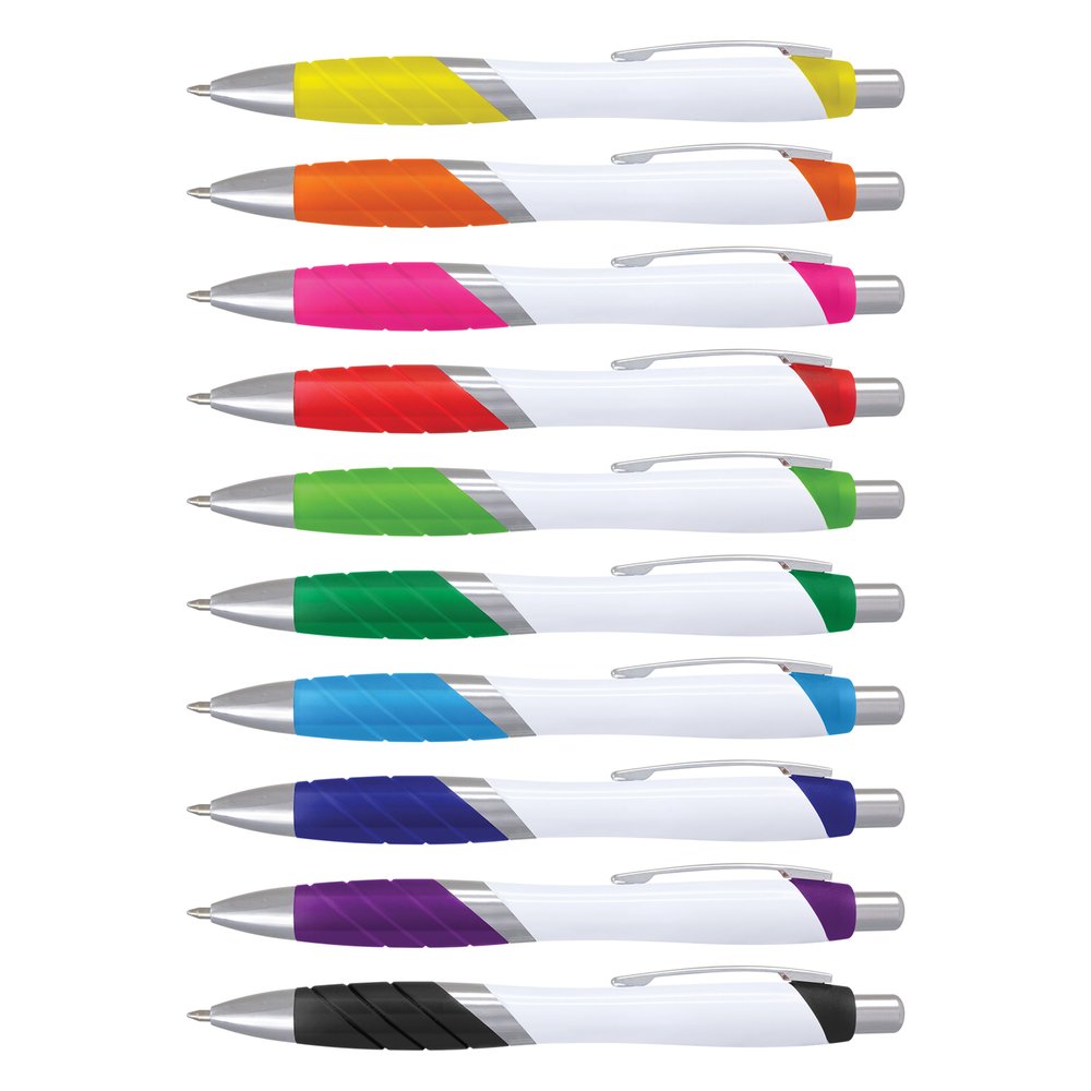 Borg Soft-Touch Ballpoint Pen White