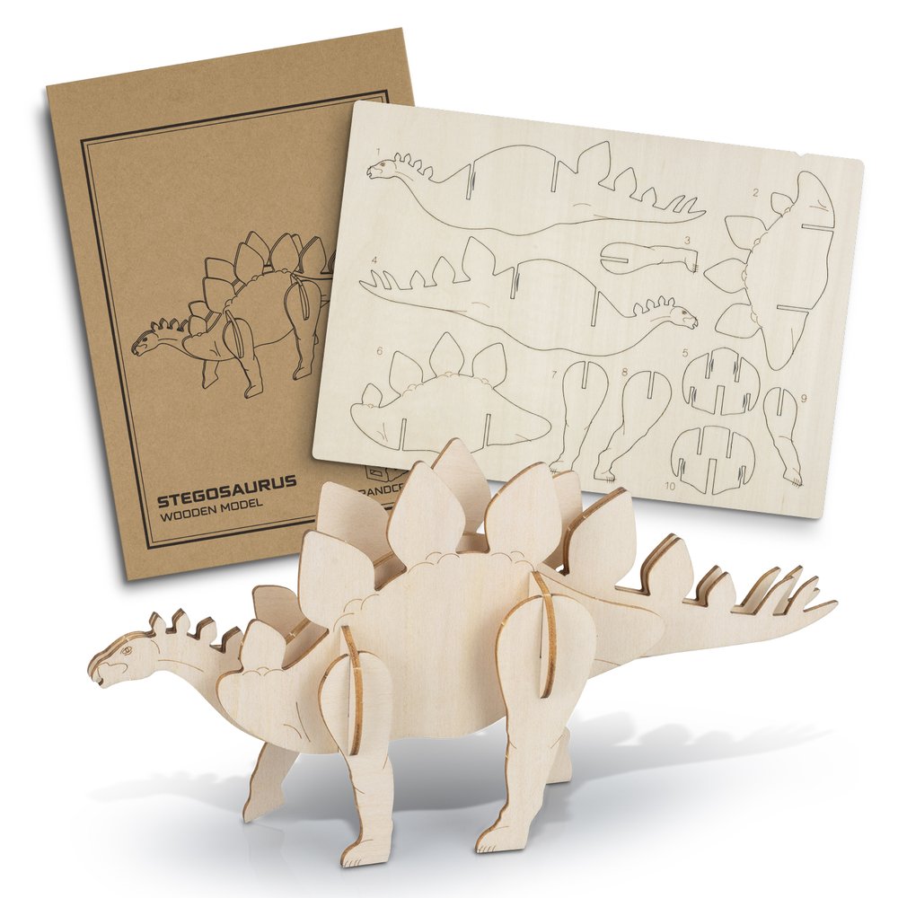 BRANDCRAFT Stegosaurus Basswood Model Kit