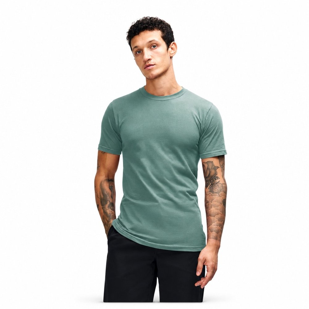 Custom Fine Jersey Short Sleeve Cotton T-Shirt