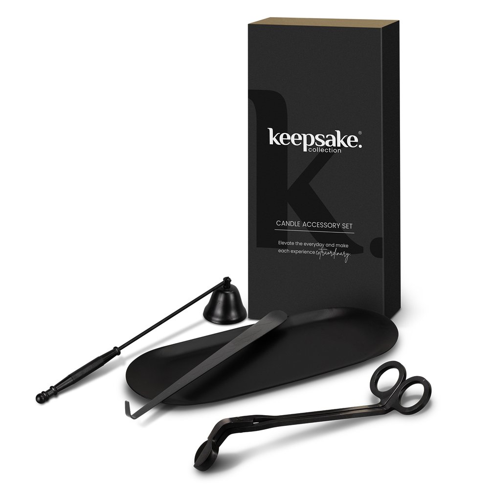 Matte Black Candle Care Set