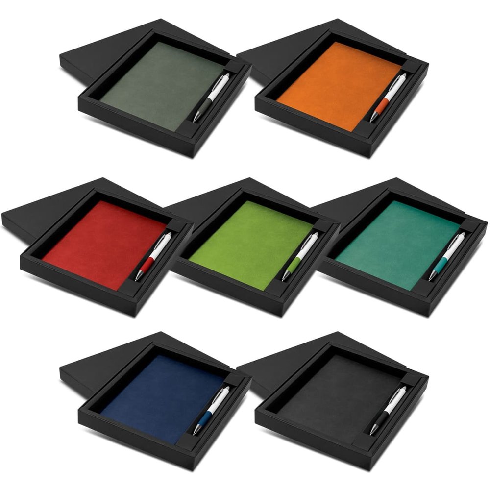 Genoa Notebook and Bravo Pen Gift Set