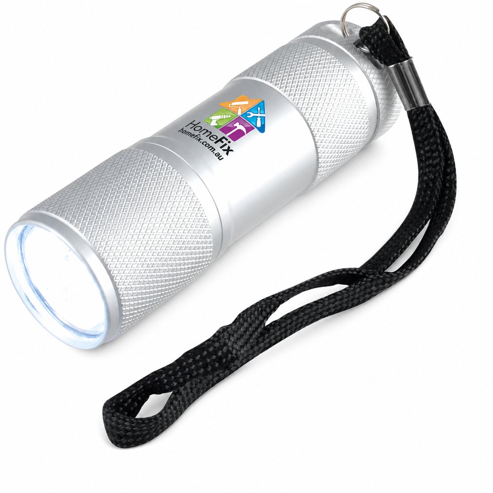 Aluminium 9-LED Laser Torch with Gift Box