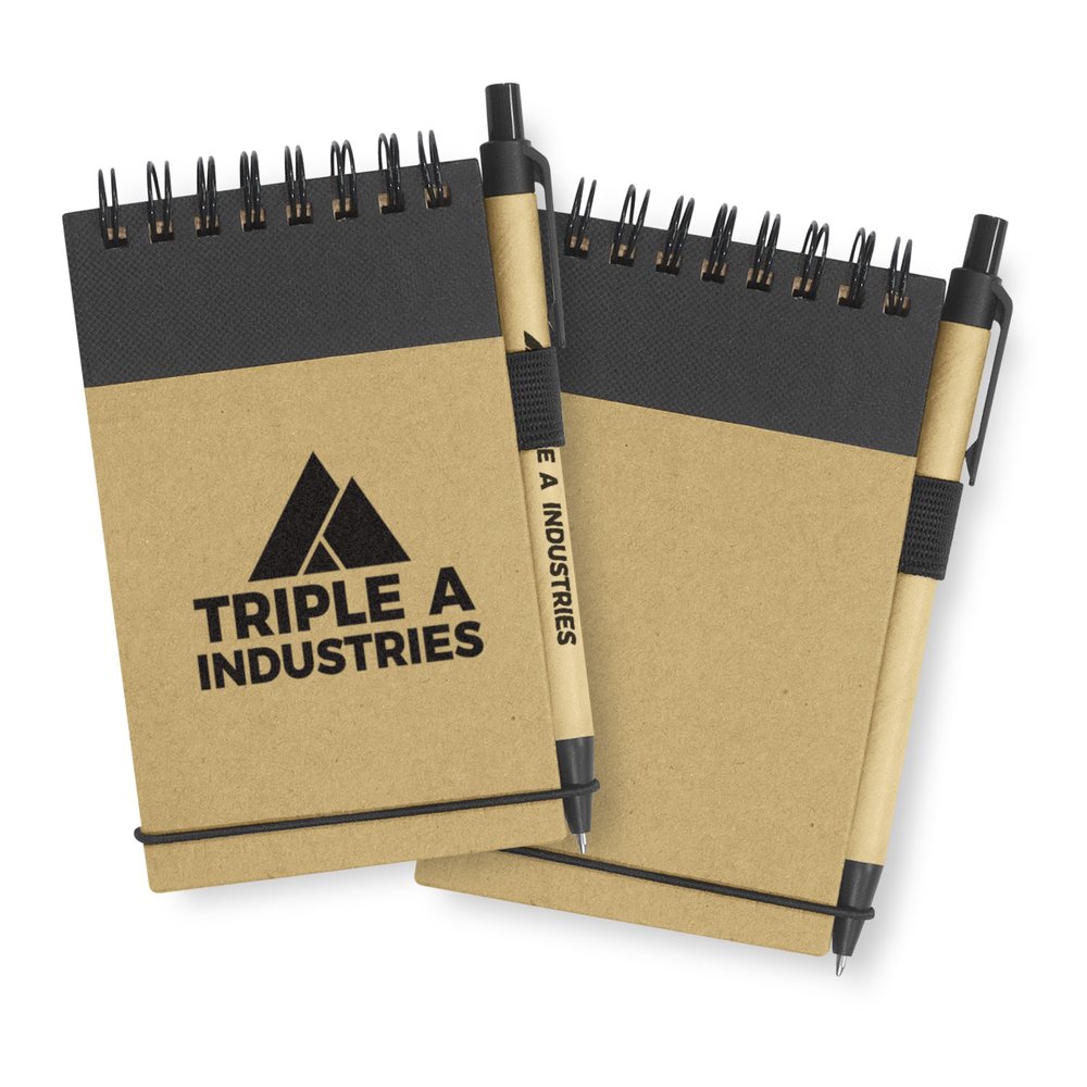 Kraft Wiro Pocket Notebook with Eco Pen