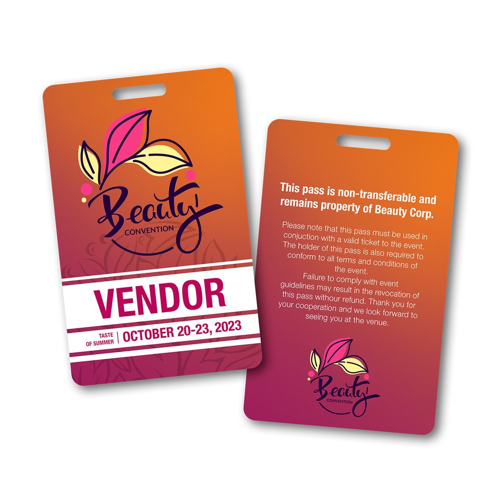 Dual-Sided Full Colour PVC ID Badge